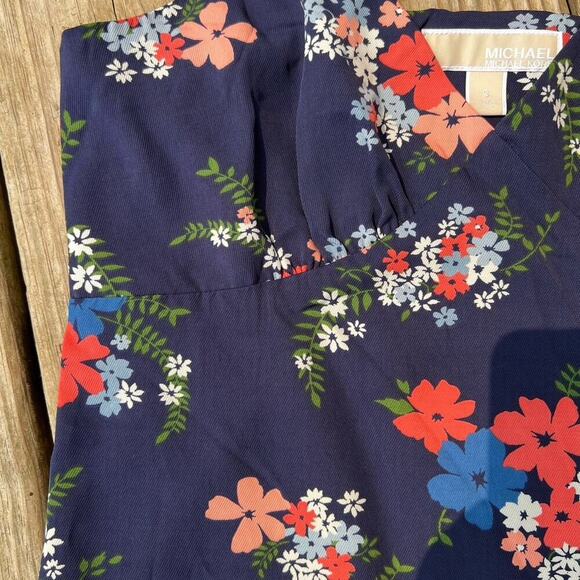 MICHAEL KORS, navy floral sundress, women's size S - Picture 5 of 12